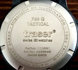 NEW! Traser P99 Q Tactical Blue, Tritium Military Watch, Nylon Strap, 110724