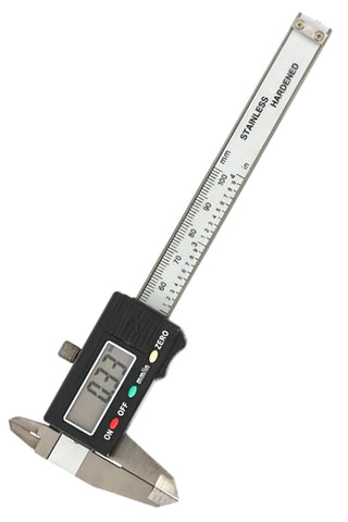 MilSpec Digital Caliper for Measuring Watches, Jewelry and Gemstones, 100 mm