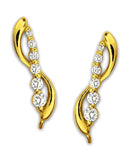 Jose Jay's Journey Diamonds Double Swirl 14k Gold Earrings, 1/2 carat t.w.