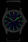 ArmourLite Field Tritium Watch, AL143 Blue Dial, Shatterproof Armourglass, Nylon Strap