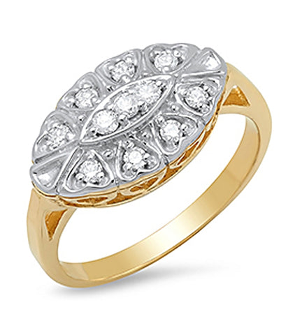 916 Gold Princess Crown Ring | Merlin Goldsmith