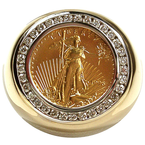 Buy Men's Ring, Gold Coin Ring, Yellow Gold Men's Coin Ring, Personalized  Coin Ring, American Liberty Coin Ring, Signet Gold Ring, Coin Ring Online  in India - Etsy