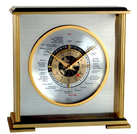 Chass Aviator World Time Mantel Clock, model GM1272