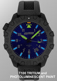 Armourlite IsoBright Squadron T100 Tritium Automatic Watch, Blue Dial, ISO1102