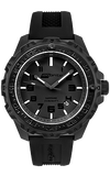Isobrite ISO201 - Tritium T100 Military Watch, Shatterproof Armourglass, 200M WR, Black Dial, Black Silicone Band
