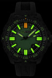 IsoBright Afterburner Limited Edition T100 Military Tritium Watch, Green Dial ISO4002
