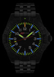 IsoBright Executive Swiss Automatic T100 Tritium Watch with Leather Strap, ISO712