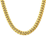 Miami Cuban Link Chains, 6mm, 10k Gold, Chose Hollow or Solid