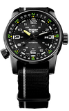 Traser P68 Pathfinder Automatic Tritium Watch, Black Dial, Nylon Strap 107718