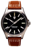 Protek 3000 Series Field Watch, Titanium Case, Black Dial, Leather Strap, T100 Tritium Illumination, Model 3001
