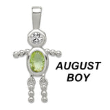 Sterling Silver Birthstone Babies - Design Your Own Necklace for Mom or Grandma