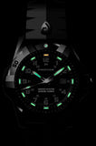 Protek Official United States Marine Corps Watch, 300 meters WR, Tritium, Red Accents, Black Dive Strap, 1012