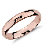 Classic 4mm Comfort Fit Wedding Bands in Rose, White or Yellow 14k Gold