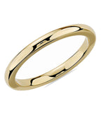 Classic 2mm Comfort Fit Wedding Bands in Rose, White or Yellow 10k or 14k Gold