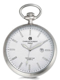 Charles-Hubert Paris Traditional Open Face Pocket Watch, T100 Tritium, White Dial  XWA5560
