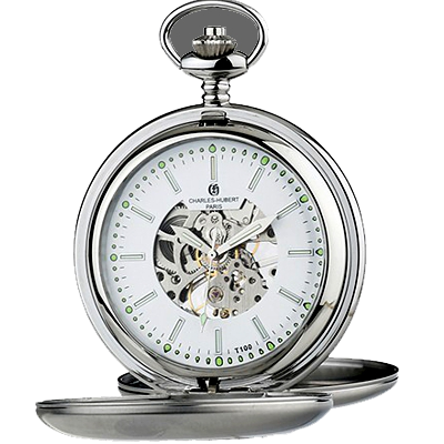 Charles hubert 2025 mechanical pocket watch