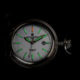 Charles-Hubert Paris T100 Tritium Pocket Watch, Hunter's Case with Closing Cover, White Dial XWA5567